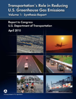 Transportations Role in Reducing US Greenhouse Gas Emissions Volume 1 Report to Congress US Department of Transportation