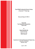 Crack Width Prediction for Exterior Portion of Inverted T Bent Caps