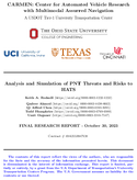 Analysis and Simulation of PNT Threats and Risks to HATS
