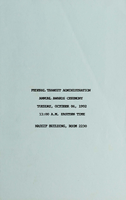 Federal Transit Administration Annual Awards Ceremony 1992