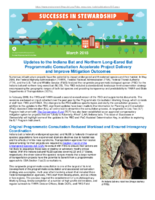 Successes in Stewardship  Updates to the Indiana Bat and Northern LongEared Bat Programmatic Consultation Accelerate Project Delivery and Improve Mitigation Outcomes