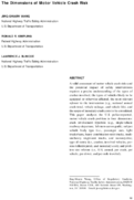 Dimensions of Motor Vehicle Crash Risk
