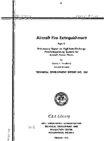 Aircraft Fire Extinguishment Part V Preliminary Report on HighRateDischarge FireExtinguishing Systems For Aircraft Power Plants