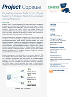 Expanding Adaptive Traffic Control Signal Systems A Strategic Study for Louisianas Arterial Highways Project Capsule