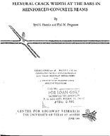 Flexural Crack Width at the Bars in Reinforced Concrete Beams
