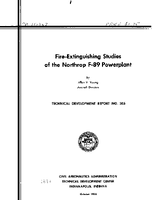 Fire Extinguishing Studies of The Northrop F89 Powerplant