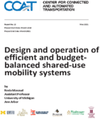 Design and Operation of Efficient and BudgetBalanced SharedUse Mobility Systems