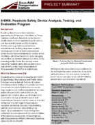 Roadside Safety Device Analysis Testing and Evaluation Program Project Summary