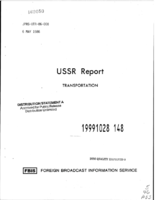 USSR Report Transportation