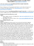 Cargo Routing and Disadvantaged Communities supporting datasets