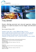 Factors Affecting Perceived and Observed Aggressive Driving Behavior An Empirical Analysis of Driver Fatigue and Distracted Driving