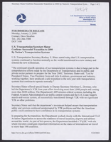 Department of Transportation News Releases 2000