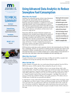 Using Advanced Data Analytics to Reduce Snowplow Fuel Consumption Technical Summary