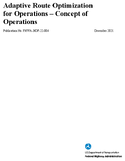 Adaptive Route Optimization for Operations Concept of Operations