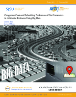 Congestion Costs and Scheduling Preferences of Car Commuters in California Estimates Using Big Data
