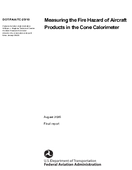 Measuring the Fire Hazard of Aircraft Products in the Cone Calorimeter