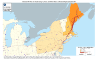 Estimated FAF Flow for Trucks Going To From and Within Maine on National Highway System 2017