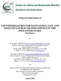 Countermeasures for Maintaining Safe and Effective Public Transit Service in the PostCOVID19 Era