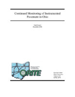 Continued Monitoring of Instrumented Pavement in Ohio Final Report