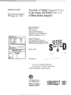 The Role of Flight Progress Strips in en Route Air Traffic Control A TimeSeries Analysis