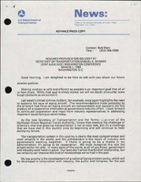 Secretary of Transportation Samuel K Skinner Speeches March 1989