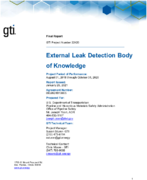 External Leak Detection Body of Knowledge