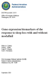 Gene Expression Biomarkers of the Response to Sleep Loss with and Without Modafinil