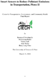 Smart Sensors To Reduce Pollutant Emissions in Transportation Phase II