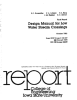 Design manual for low water stream crossings