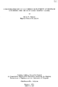 A recommendation to the Virginia Department of Highways concerning the use of studded tires in Virginia