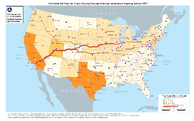 Estimated FAF Flow for Trucks Passing Through Colorado on National Highway System 2017