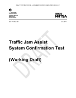 Traffic Jam Assist System Confirmation Test Research Draft