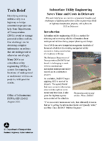 Subsurface Utility Engineering Saves Time and Costs in Delaware tech brief