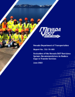 Evaluation of the Nevada DOT Rest Area System Recommendations to Reduce Gaps in Traveler Services