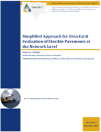 Simplified Approach for Structural Evaluation of Flexible Pavements at the Network Level