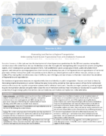 Overcoming Local Barriers to Regional Transportation Understanding Transit System Fragmentation from an Institutionalist Framework Policy Brief