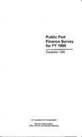 Public Port Finance Survey for FY 1998