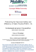 Platooning for Improved Safety and Efficiency of SemiTrucks PISES  III