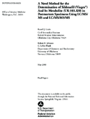 A Novel Method for the Determination of Sildenafil Viagra and Its Metabolite UK103320 in Postmortem Specimens Using LCMSMS and LCMSMSMS Final Report