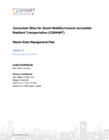 Connected Cities for Smart Mobility towards Accessible Resilient Transportation C2SMART Master Data Management Plan Version 20