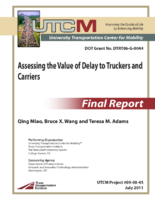 Assessing the Value of Delay to Truckers and Carriers TTI UTCM