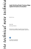 Light Emitting Diode Taxiway Edge Lights Emissions Evaluation