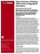 Safety Evaluation of Flashing Yellow Arrows at Signalized Intersections techbrief