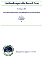 Synthesis on Documentation and Tracking Research Implementation