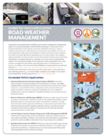 Connected Vehicle Applications  Road Weather Management