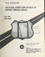 Analytical study for fatigue of highway bridge cables