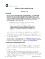 Annual Report on Leasing Arrangements December 2018