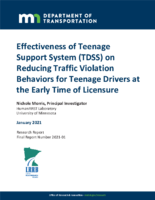 Effectiveness of Teenage Support System TDSS on Reducing Traffic Violation Behaviors for Teenage Drivers at the Early Time of Licensure