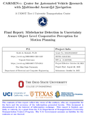 Misbehavior Detection in Uncertainty Aware Object Level Cooperative Perception for Motion Planning