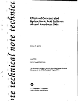 Effects of Concentrated Hydrochloric Acid Spills on Aircraft Aluminum Skin
